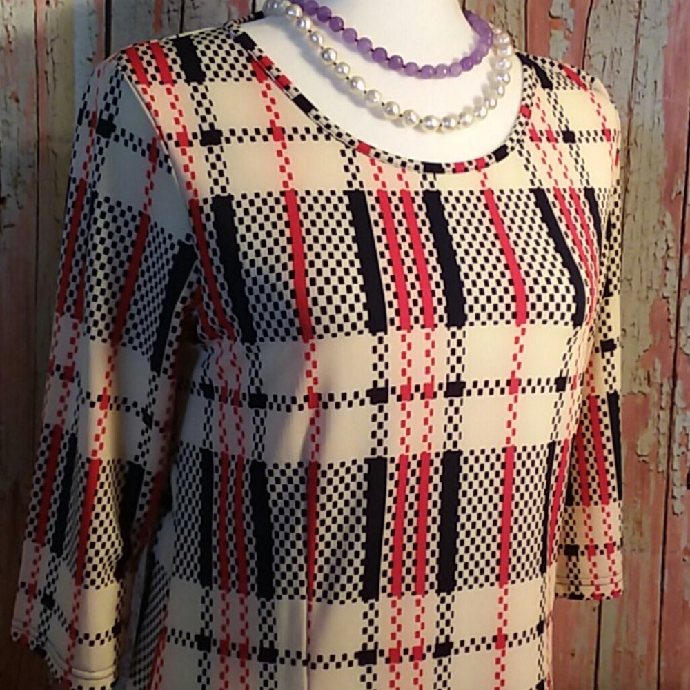 Firmiana High/Low, Checkered Dress.